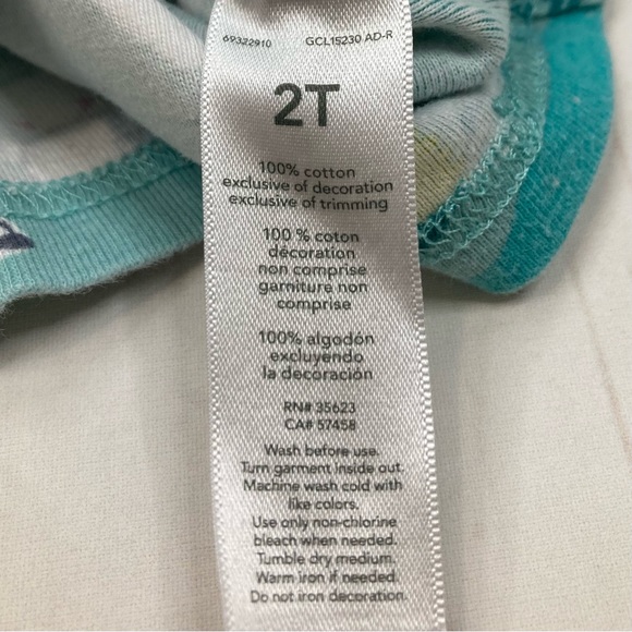 Carter’s Pajama Set Blue Christmas Long Sleeve Shirt & Pants Sz 2T - Picture 5 of 11